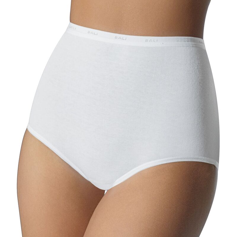 バリ レディース アンダーウェア パンツ コットン Bali Full-Cut-Fit Stretch Cotton Brief DF2324 White ホワイト