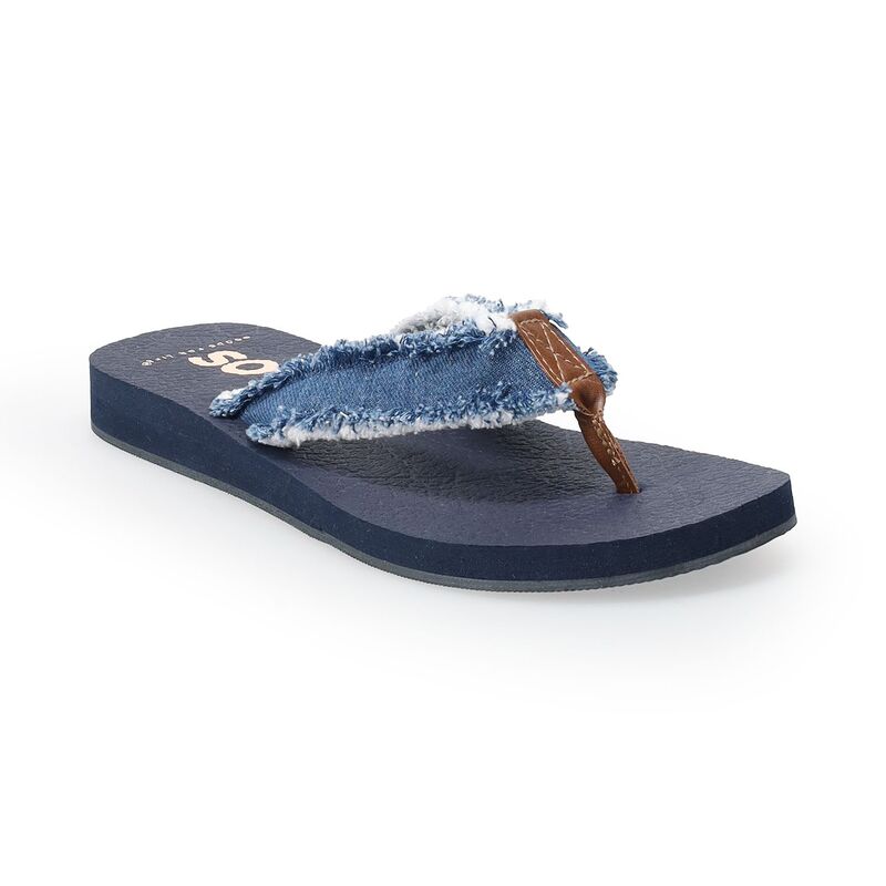 エスオー レディース シューズ サンダル SO Bloomfield Women's Thong Sandals Jean