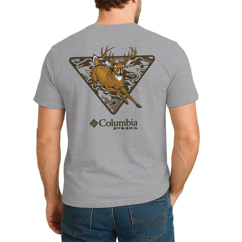 コロンビア メンズ トップス Tシャツ グラフィック Men's Columbia Graze PHGraphic Tee Heather Gray グレー