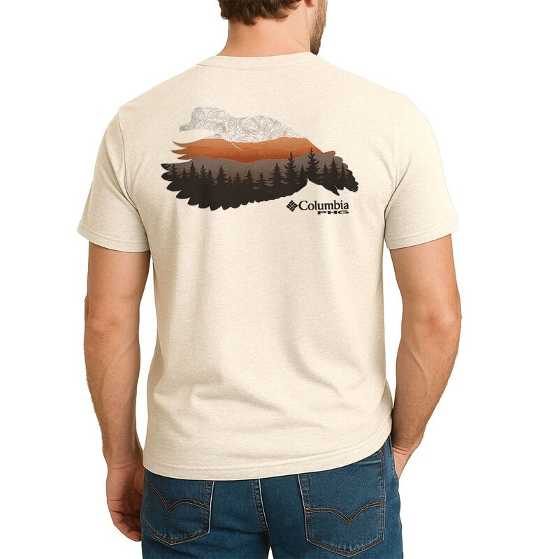 コロンビア メンズ トップス Tシャツ グラフィック Men's Columbia Sync PHGraphic Tee Cream クリーム