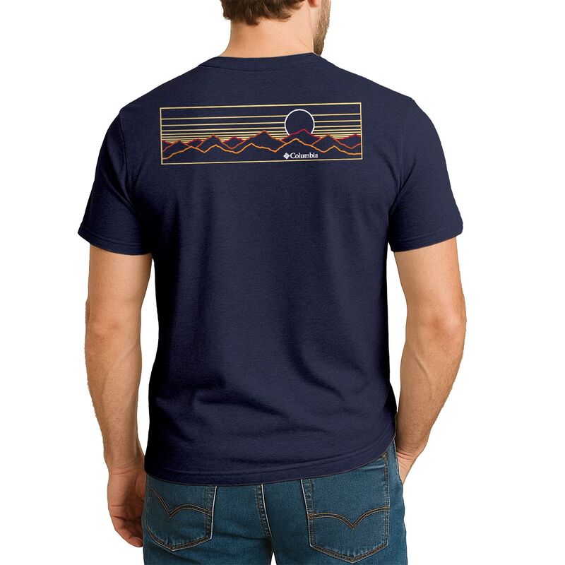 コロンビア メンズ トップス Tシャツ グラフィック Men's Columbia Graphic Tee Navy Line Drawing ネイビー