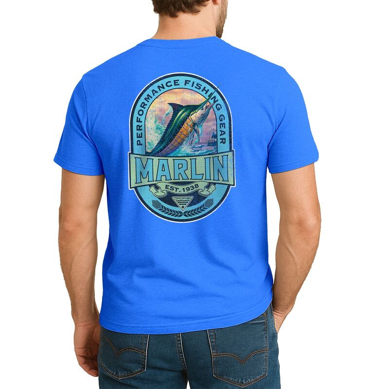 コロンビア メンズ トップス Tシャツ グラフィック Men's Columbia PFGraphic Tee Vivid Blue Marlin ブルー