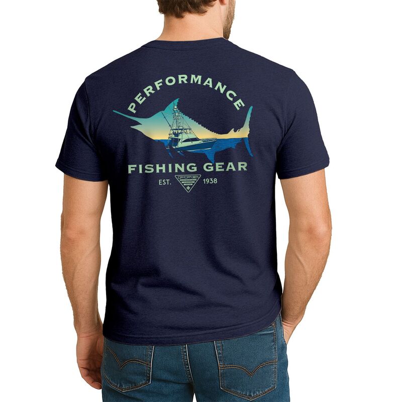コロンビア メンズ トップス Tシャツ グラフィック Men's Columbia PFGraphic Tee Navy Boat ネイビー
