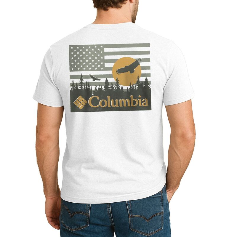 コロンビア メンズ トップス Tシャツ グラフィック Men's Columbia Graphic Tee White Flag ホワイト