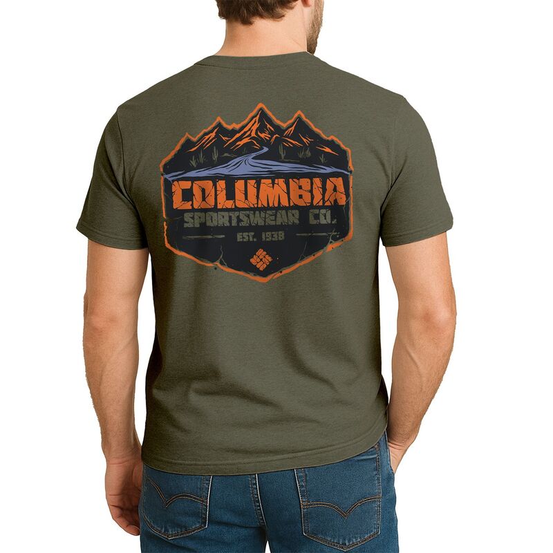 コロンビア メンズ トップス Tシャツ グラフィック Men's Columbia Graphic Tee Green Columbia グリーン