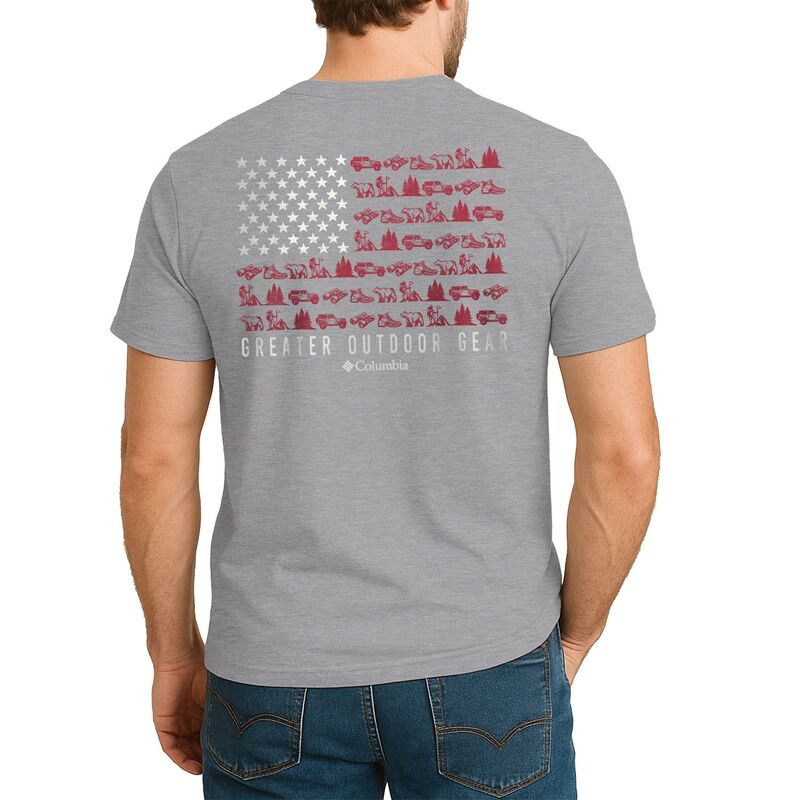 コロンビア メンズ トップス Tシャツ グラフィック Men's Columbia Graphic Tee Outdoor Flag