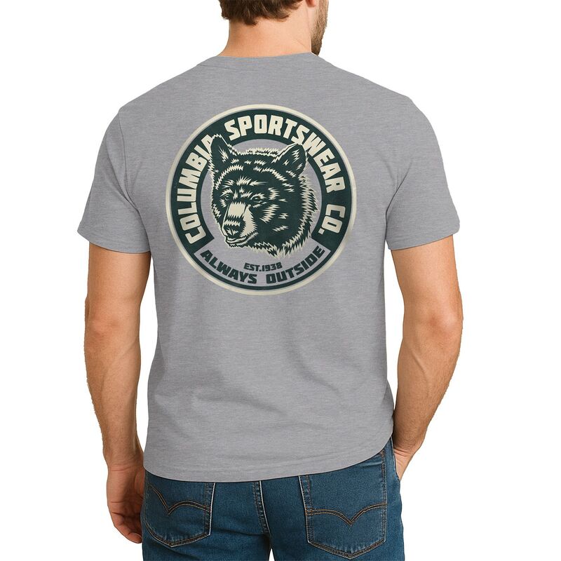 コロンビア メンズ トップス Tシャツ グラフィック Men's Columbia Graphic Tee Light Gray Bear グレー