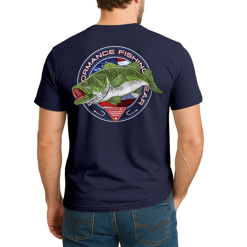 コロンビア メンズ トップス Tシャツ グラフィック Men's Columbia PFGraphic Tee New Blue ブルー
