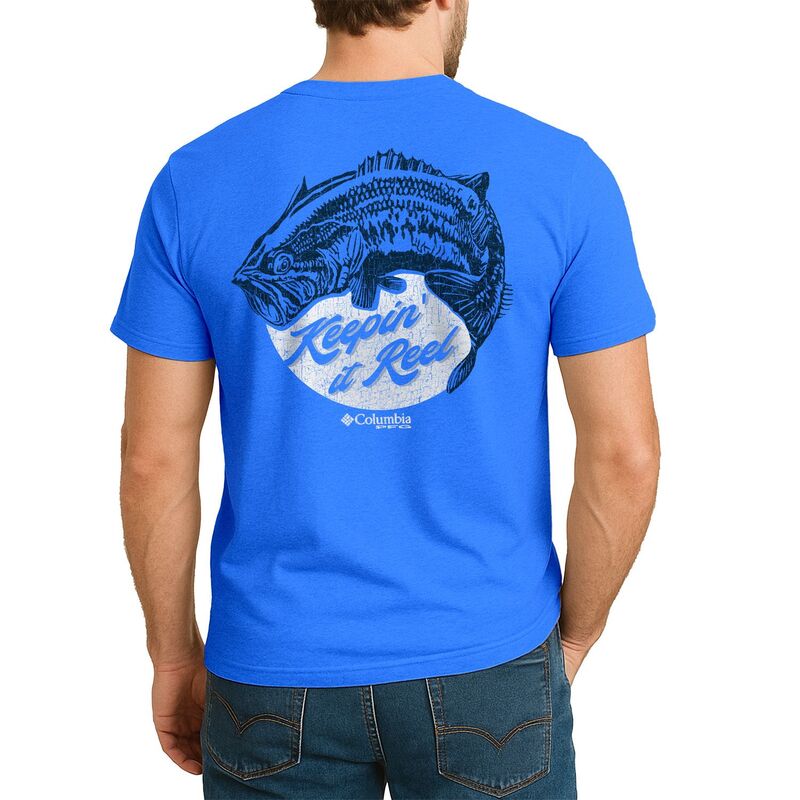 コロンビア メンズ トップス Tシャツ グラフィック Men's Columbia PFGraphic Tee Blue Fish ブルー