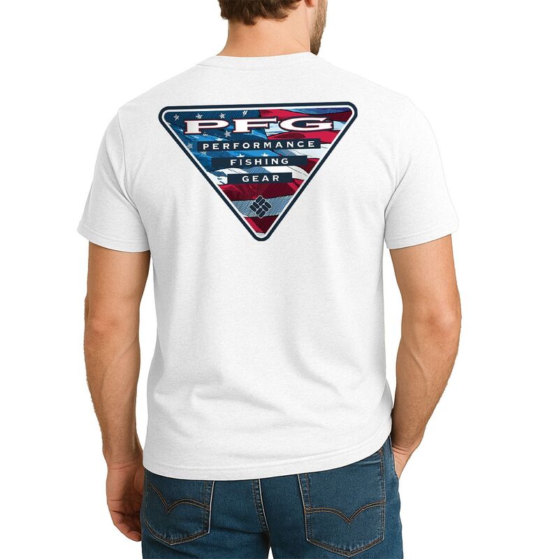 コロンビア メンズ トップス Tシャツ グラフィック Men's Columbia PFGraphic Tee White Flag ホワイト