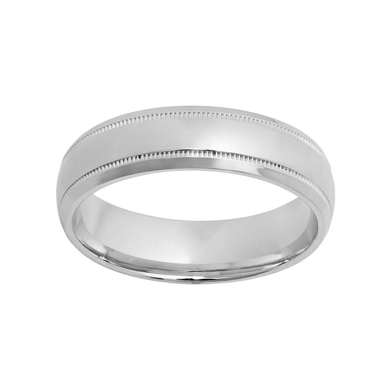 アンブランデッド メンズ アクセサリー リング Unbranded Sterling Silver Wedding Band - Men Sterling シルバー｜ReVida 店