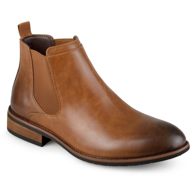 バンス メンズ シューズ ブーツ・レインブーツ チェルシーブーツ チェルシー Vance Co. Landon Men's Chelsea Boots Chestnut