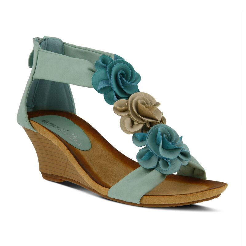 パトリシア レディース シューズ サンダル Patrizia Harlequin Women's Wedge Sandals Aqua アクア|ReVida 店