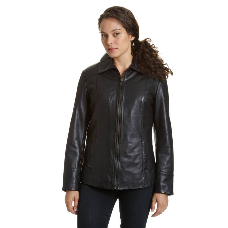 エクセルド レディース アウター 上衣・上衣 アクアラング なめし革 Women\u0027s Excelled Leather Scuba Jacket Black 黒いこと コート・ジャケット-レディースファッション