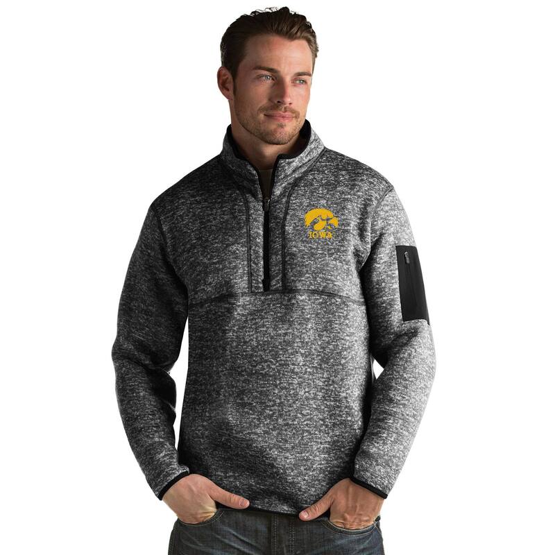 アンティグア メンズ トップス Tシャツ Men's Antigua Iowa Hawkeyes Fortune Pullover Iwa Black ブラック