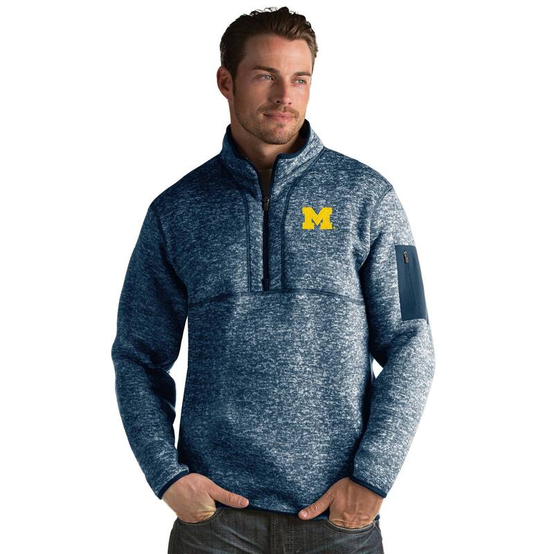 アンティグア メンズ トップス Tシャツ Men's Antigua Michigan Wolverines Fortune Pullover Mic Blue ブルー 23,100円