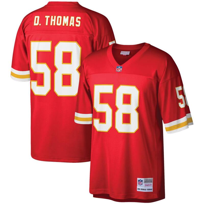 アンブランデッド メンズ トップス Tシャツ ジャージー Unbranded Men's Mitchell & Ness Derrick Thomas Red Kansas City Chiefs 1994 Legacy Replica Jersey Chf Red レッド|ReVida 店