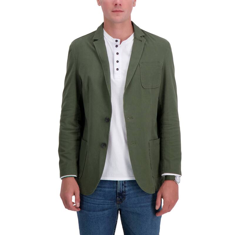 ハガー メンズ アウター 上衣・上衣 Men\u0027s Haggar Smart Wash Comfort Stretch Slim-Fit Sport Jacket Olive オリーブ