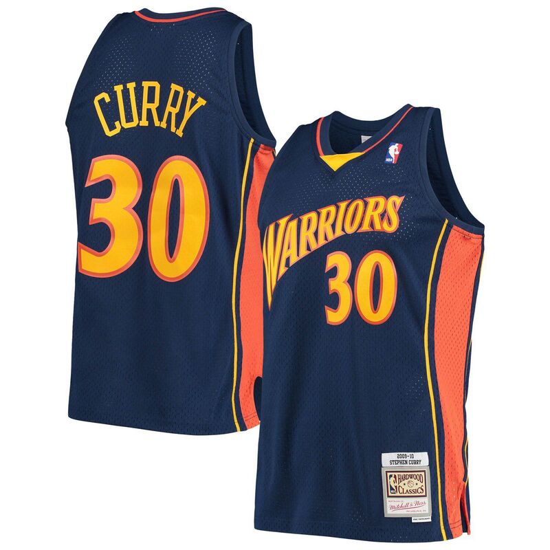 アンブランデッド メンズ トップス Tシャツ ジャージー Unbranded Men's Mitchell & Nesstephen Curry Navy Golden State Warriors 2009-10 Hardwood Classicswingman Player Jersey War Navy ネイビー 28,712円