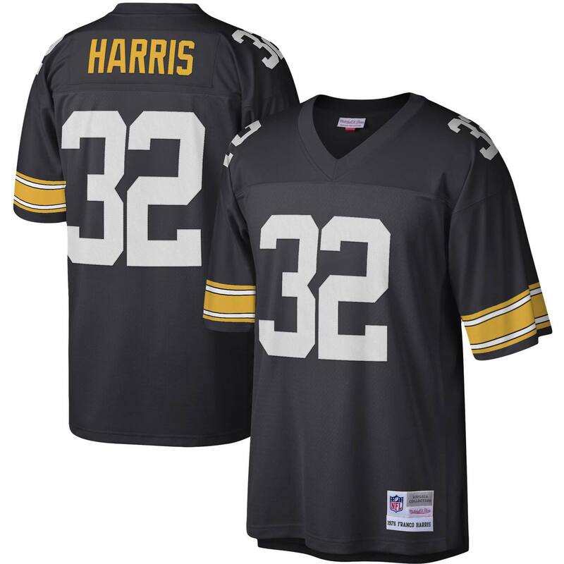 ミッチェル&ネス メンズ トップス Tシャツ ジャージー Men's Mitchell & Ness Franco Harris Black Pittsburgh Steelers Legacy Replica Jersey Stl Black ブラック|ReVida 店