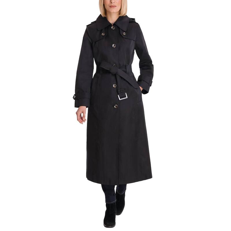 ロンドンフォグ レディース アウター ジャケット・ブルゾン コート マキシ Women's London Fog Maxi Trench Coat Black ブラック