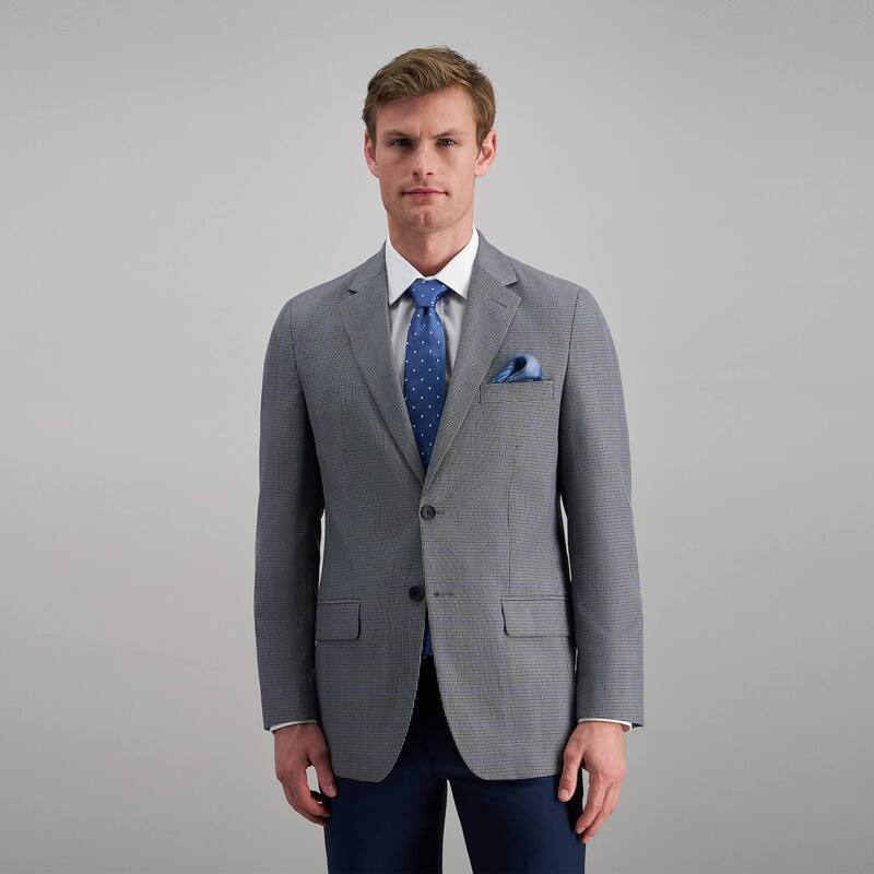 ハガー メンズ アウター ジャケット・ブルゾン Men's J.M. Haggar Premium Tailored Fit Windowpane Sport Jacket Medium Gray グレー