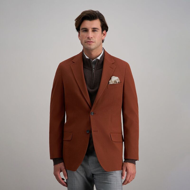 ハガー メンズ アウター ジャケット・ブルゾン コート Men's J.M. Haggar Premium Tailored-Fit Sport Coat Brick