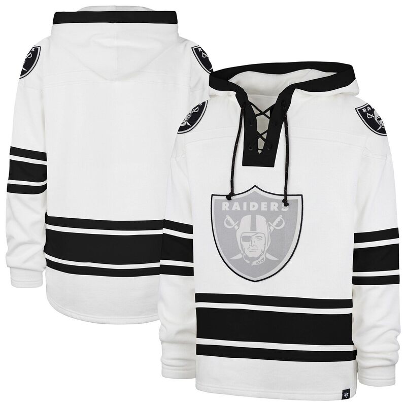 フォーティセブンブランド メンズ トップス ティーシャツ スピード競技 47 Brand Men\u0027s \u002747 White Las Vegas Raiders After Image Superior Lacer withood Lvr White 白いこと メンズファッション-トップス-Tシャツ・カットソー