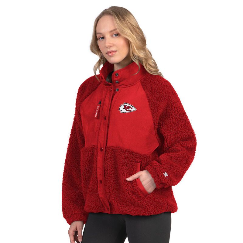 スターター レディース アウター ジャケット・ブルゾン Women'startered Kansas City Chiefs On the Ball Sherpa Jacket Chf Red レッド