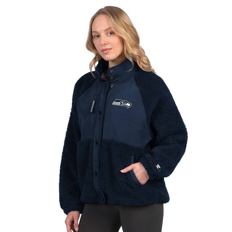 スターター レディース アウター ジャケット・ブルゾン Women'starter College Navy Seattle Seahawks On the Ball Sherpa Jacket Sea Multi マルチカラー