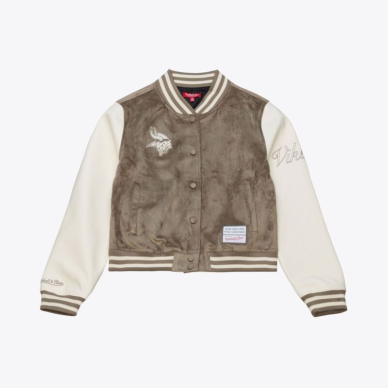 ミッチェル\u0026ネス レディース アウター 上衣・上衣 Women\u0027s Mitchell \u0026 Ness Tan Minnesota Vikings Full-Snap Varsity Jacket Mvk Multi マルチ色つや