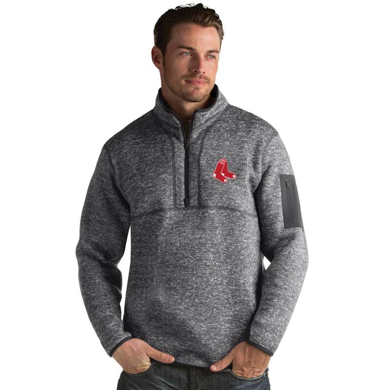 アンティグア メンズ トップス Tシャツ Men's Antigua Boston Red Sox Fortune Pulloversx Smoke スモーク