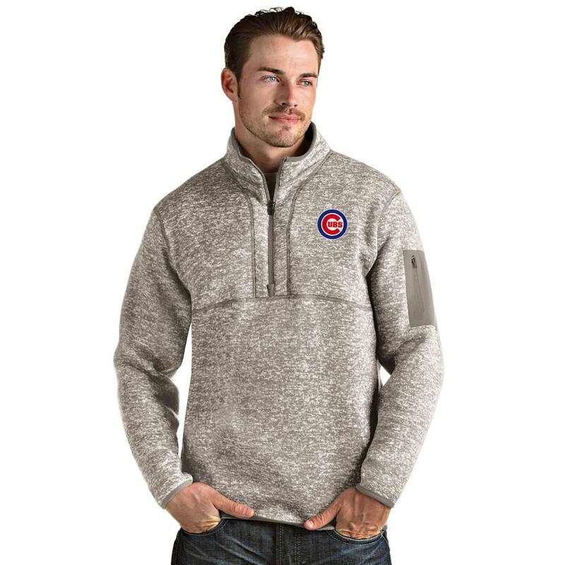 アンブランデッド メンズ アウター ジャケット・ブルゾン セーター Unbranded Men's Chicago Cubs 1/4 Zipullover Sweater Cubeige ベージュ