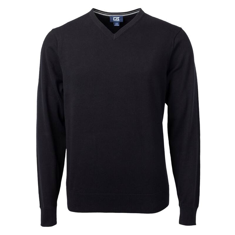 カッターアンドバック メンズ アウター ニット・セーター Vネック トール Cutter & Buck Lakemontri-Blend Mens Big and Tall V-Neck Pullover Sweater Black ブラック