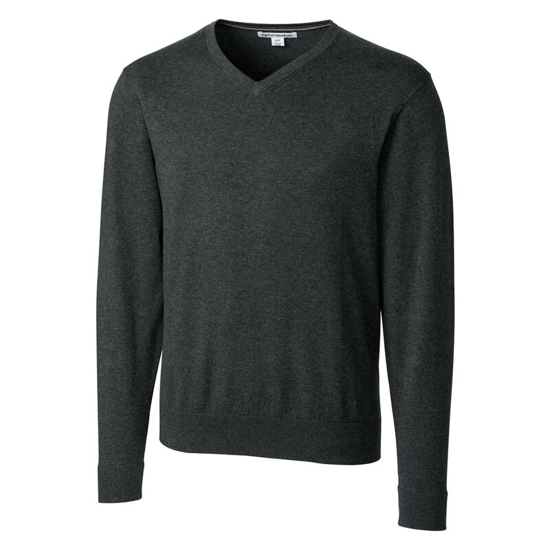 カッターアンドバック メンズ アウター ニット・セーター Vネック トール Cutter \u0026 Buck Lakemontri-Blend Mens Big and Tall V-Neck Pullover Sweater Charcoal Heather チャコール