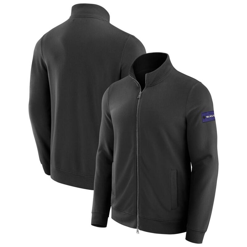 アンブランデッド メンズ アウター ニット・セーター スウェット シャツ Unbranded Men J. Palmer Black Baltimore Ravens QB1 Full-Zip Sweatshirt Rav Black ブラック