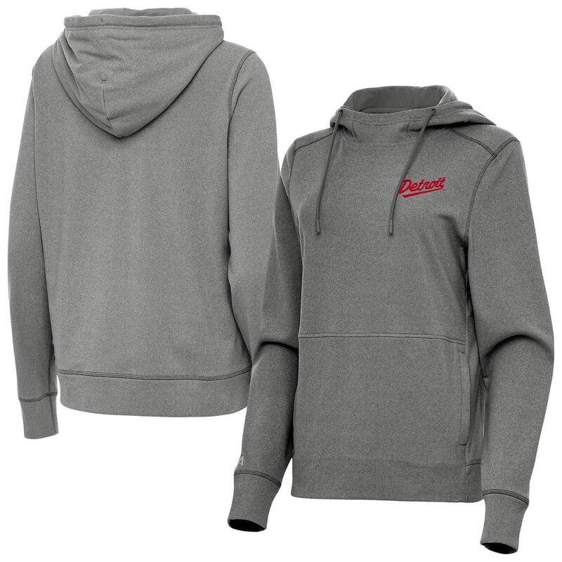 アンティグア レディース トップス Tシャツ パーカー Women's Antigua Heather Black Detroit Red Wings 2025 NHL Stadium Series Justice Pullover Hoodie Rdw Charco ブラック