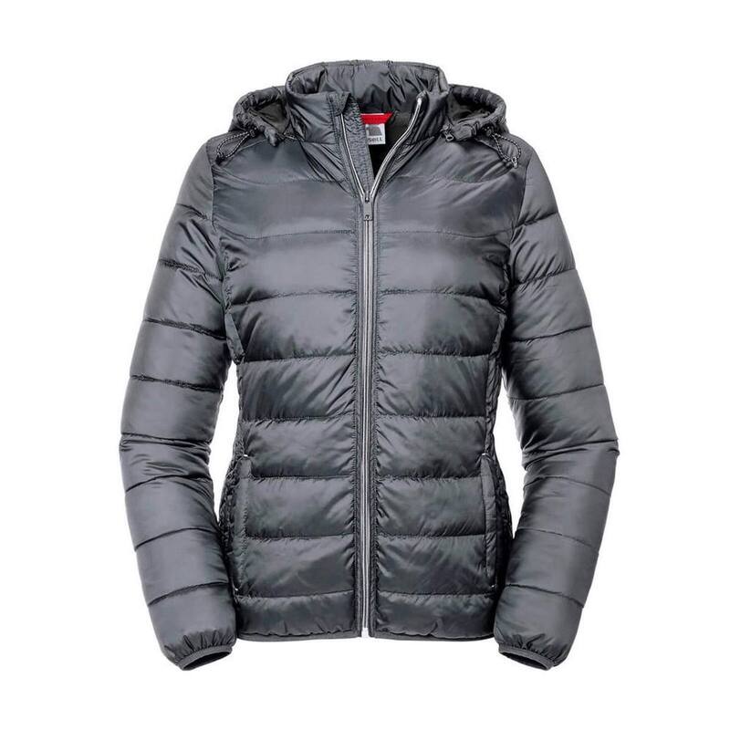 ラッセルアスレチック レディース アウター ジャケット・ブルゾン Russell Athletic Russell Womens/Ladies Hooded Nano Jacket Iron Gray グレー