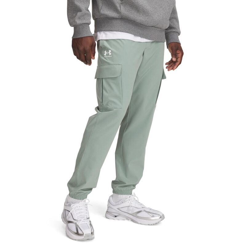 アンダーアーマー メンズ ボトムス カジュアルパンツ カーゴパンツ Men's Under Armour Vibe Woven Cargo Pantsilica Grn｜ReVida 店