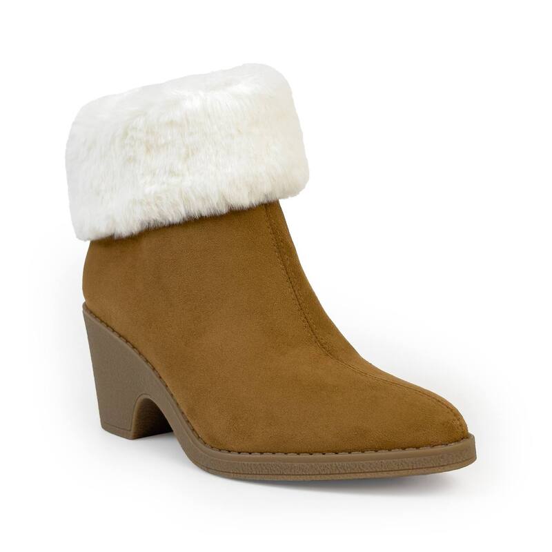 エアロソールズ レディース シューズ ブーツ・レインブーツ アンクル Aerosoles Binnie Women Wedge Ankle Boots Brown Faux Suede ブラウン