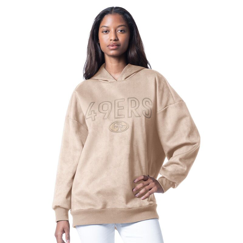 ジースリー フォーハー バイ カール バンクス レディース トップス Tシャツ パーカー Women's G-III 4Her by Carl Banks Cream San Francisco 49ers Best Hitter Oversized Tunic Pullover Hoodie 49r Beige ベージュ