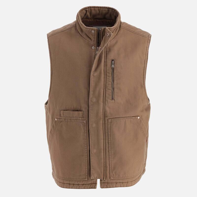 ソログッド メンズ アウター ジャケット・ブルゾン ベスト Thorogood Men's Heritage Stone Washed Canvas Vest Otter ストーン 17,505円