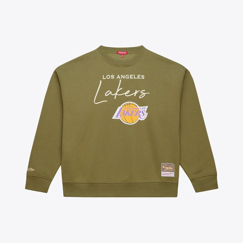 ミッチェル\u0026ネス レディース トップス プルオーバー 汗水 Women\u0027s Mitchell \u0026 Ness Olive Los Angeles Lakers Lightweight Script Sweatshirt Lak Multi マルチ色合い