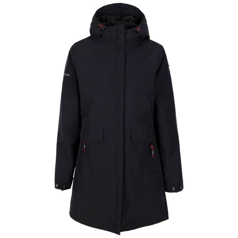 トレス通り手形 レディース アウター 上衣・上衣 Trespass Womens/Ladies Modesty TP75 Waterproof Jacket Black 黒いこと