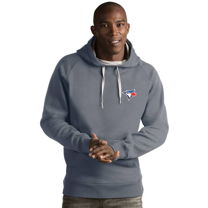 アンティグア メンズ トップス Tシャツ パーカー Men's Antigua Toronto Blue Jays Victory Pullover Hoodie Jay Gray グレー