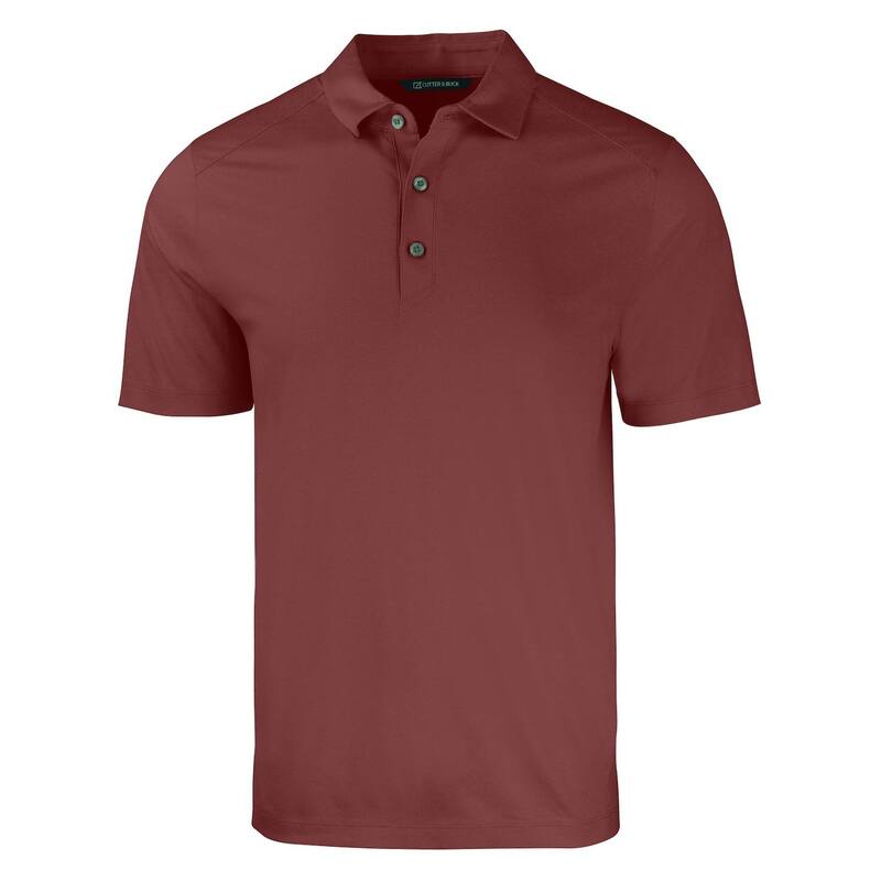 カッターアンドバック メンズ トップス Tシャツ ポロシャツ トール Cutter & Buck Forgeco Stretch Recycled Mens Big & Tall Polo Dark Bordeaux Heather ヘザー｜ReVida 店