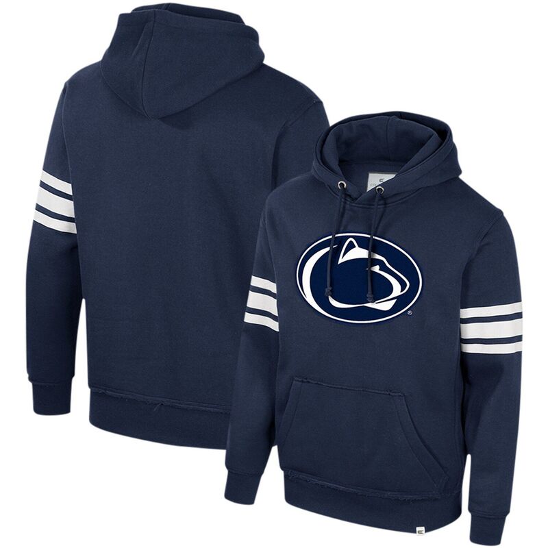コロシアム メンズ トップス Tシャツ パーカー Men's Colosseum Navy Penn State Nittany Lionsaluting Pullover Hoodie Pst Navy ネイビー