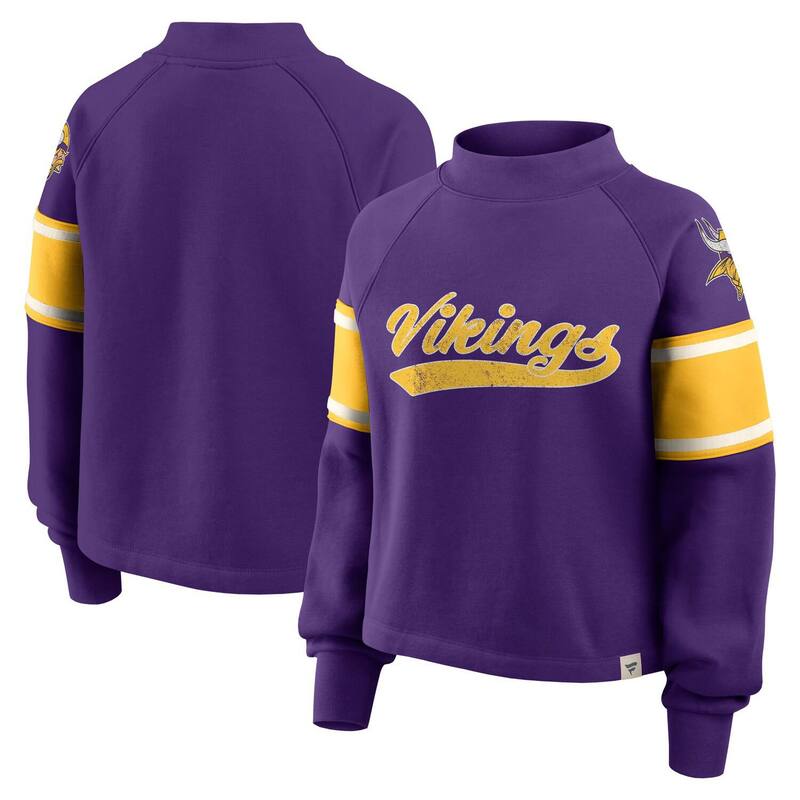 ファナティクス レディース トップス プルオーバー モックネック Women\u0027s Fanatics Purple Minnesota Vikings Oversized Hometown Tossweep Mock Neck Pullover Mvk Purple パープル