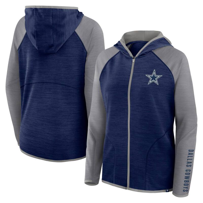 ファナティクス レディース トップス プルオーバー つけ加える大きさ パーカー Women\u0027s Fanatics Navy Dallas Cowboys Plusizend Around Pass Full-Zip Hoodie Cow Navy 米国海軍