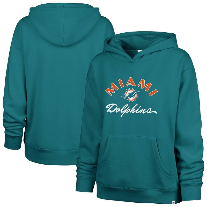 フォーティセブンブランド レディース トップス プルオーバー パーカー 47 Brand Women\u0027s \u002747 Aqua Miami Dolphins Whirlwind Naomi Pullover Hoodie Dol Turq A アクア